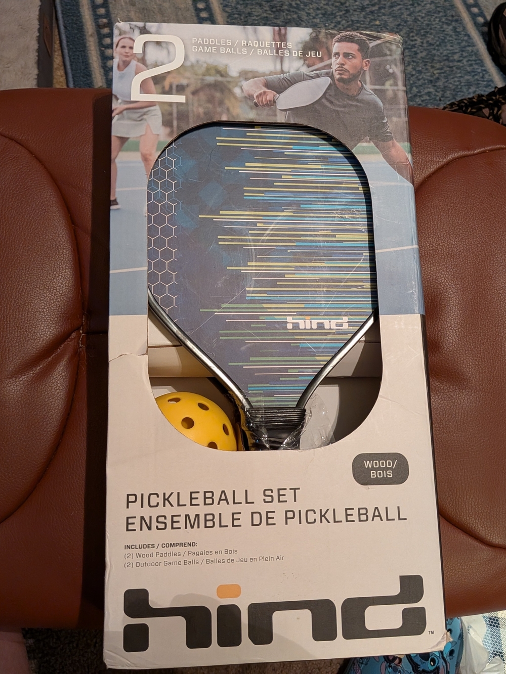 Hind Pickleball Paddle Set - Yellow and Black